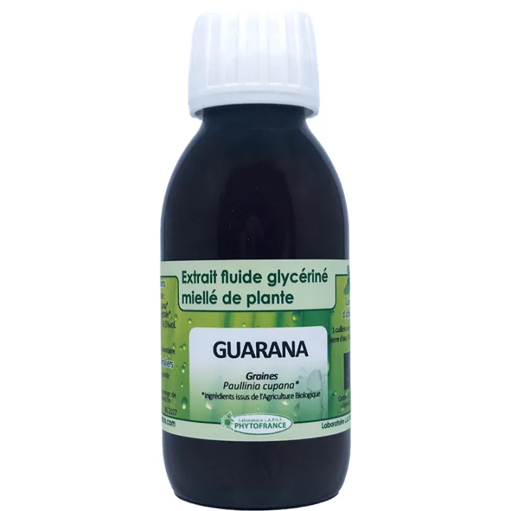 PhytoFrance Extrait Fluide Glycériné de Guarana Bio 125 ml