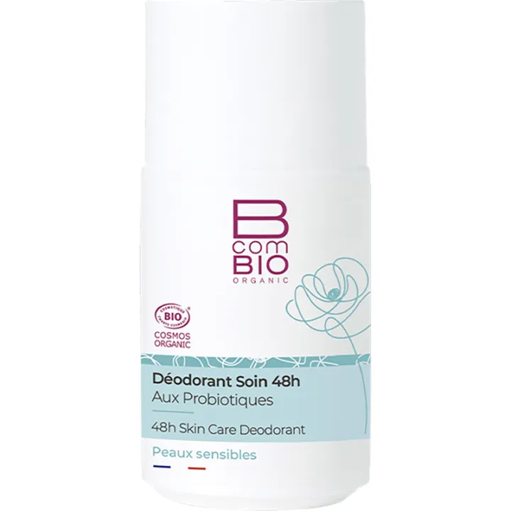 BcomBIO Déodorant Soin 48H aux Probiotiques Roll-On 50 ml
