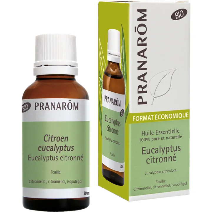 Pranarôm Huile essentielle bio Eucalyptus citronné 30 ml
