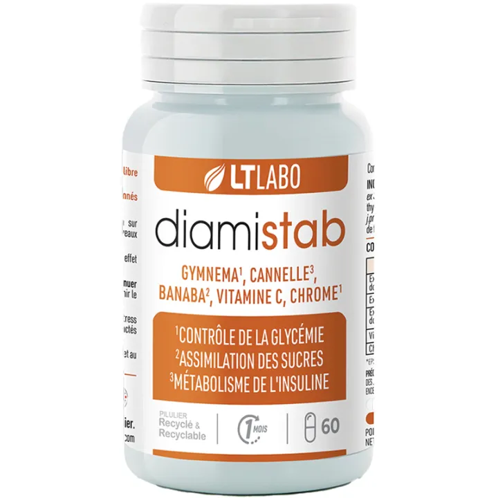 LT Labo Diamistab Maintien Glycémie Normale 60 gélules