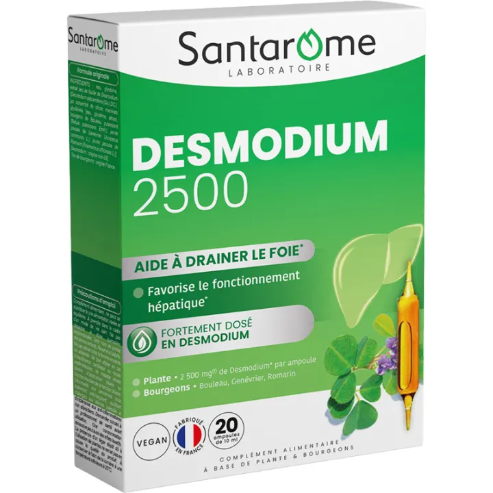 Santarome Desmodium 2500 – 20 ampoules de 10 ml