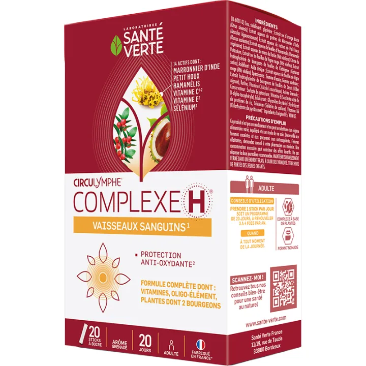 Circulymphe Complexe circulation 20 sticks – Santé Verte