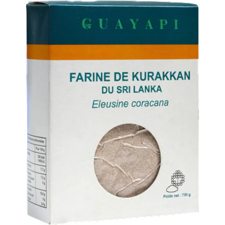 Guayapi Kurrakkan Farine de Millet du Sri Lanka 750 g