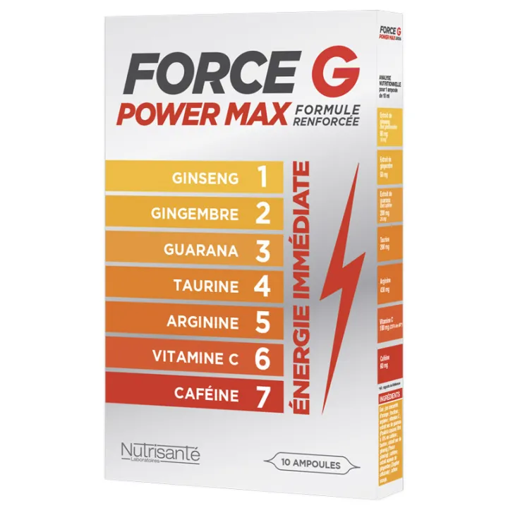 FORCE G POWER MAX BOOSTER shot AMPOULES