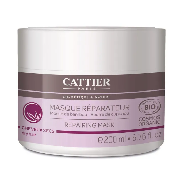 Cattier Masque Capillaire Réparateur Bambou 200 ml