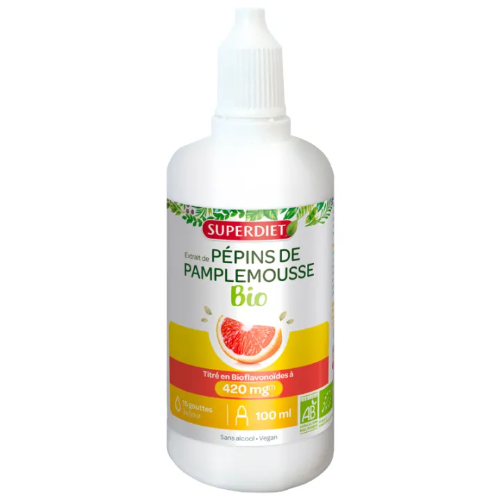 Superdiet Extrait de Pépins de Pamplemousse Bio 50 ml
