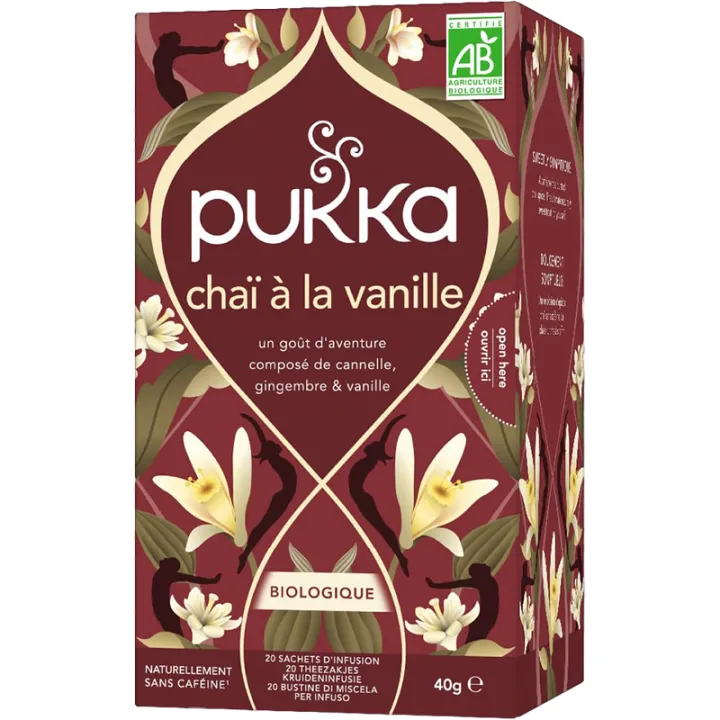 Chaï à la Vanille Infusion Bio 20 sachets Pukka