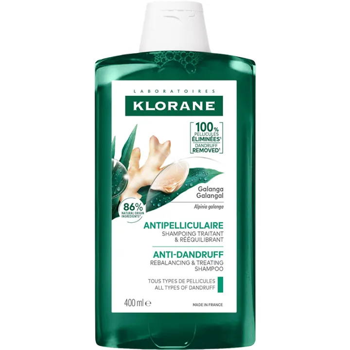Klorane Antipelliculaire Shampoing Galanga Rééquilibrant - 400 ml