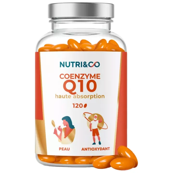 Nutri&Co Coenzyme Q10 Haute Absorption 120 Capsules
