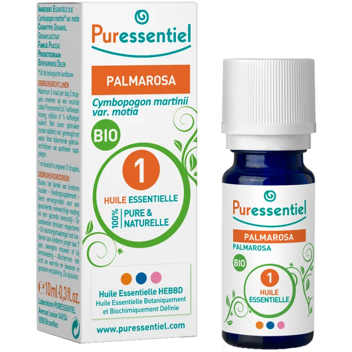 Huile essentielle Palmarosa Bio 10 ml Puressentiel