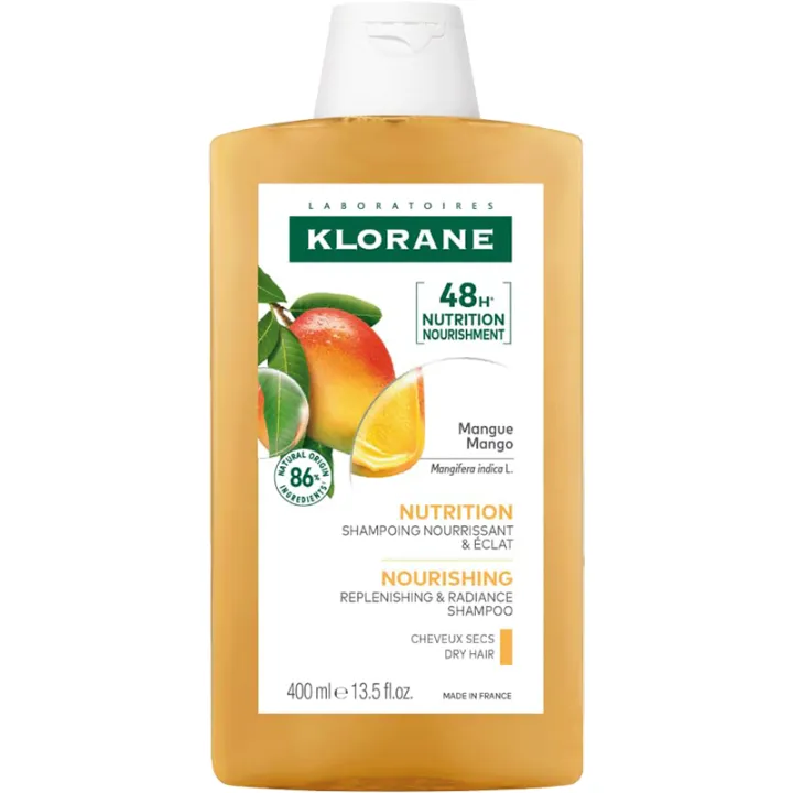 Klorane Shampoing Nutrition et Éclat Beurre de Mangue 400 ml