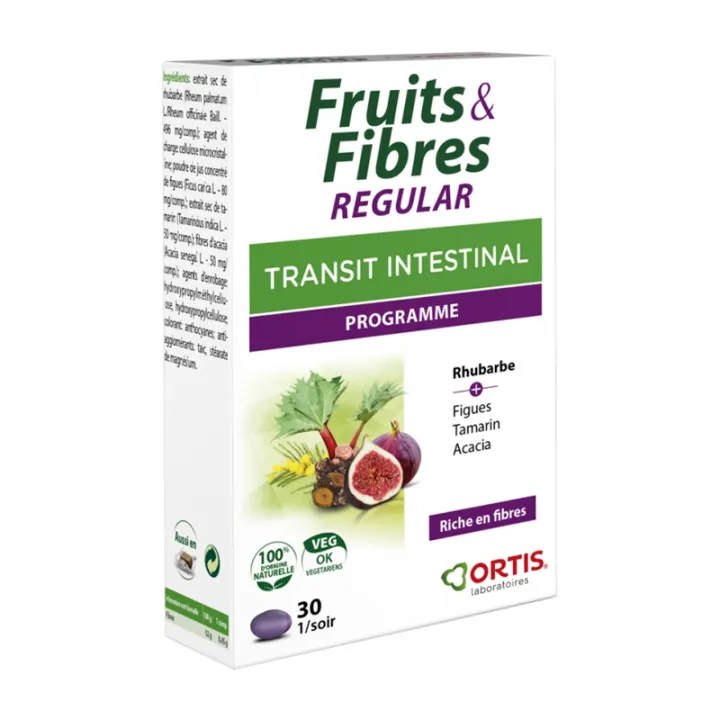 ORTIS Fruits & Fibres Transit Regular 30 comprimés