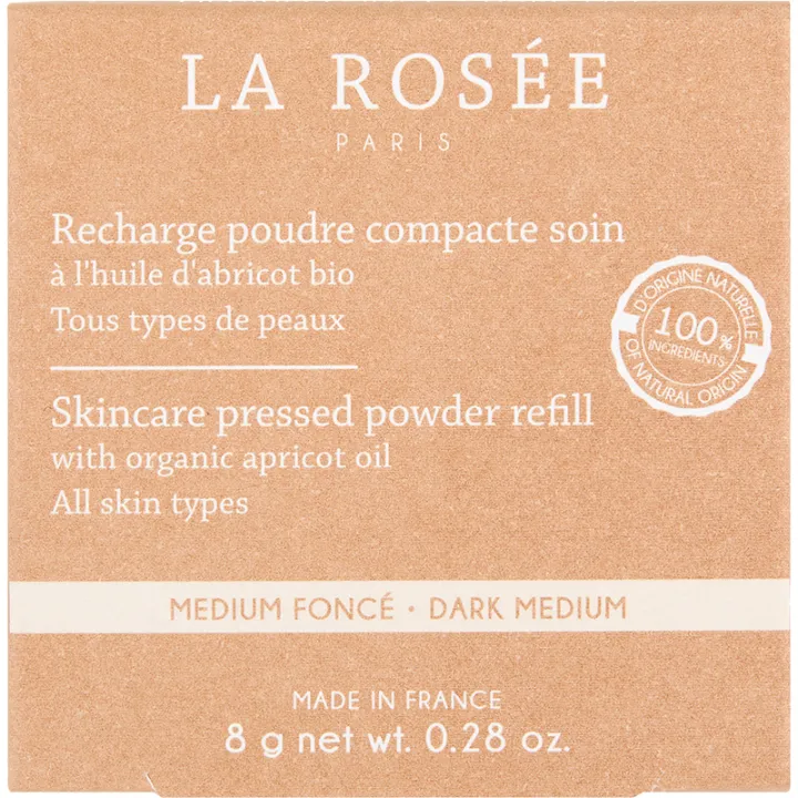 La Rosée Poudre Compacte Soin 8 g Teinte Médium Foncé