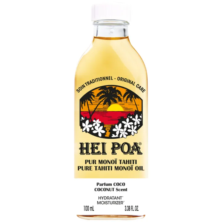 Hei Poa Pur Monoi Tahiti Multi Usages Parfum Coco 100ml