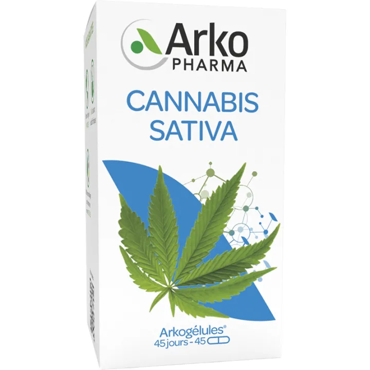Arkopharma Arkogélules Cannabis Sativa Huile de Chanvre 45 capsules