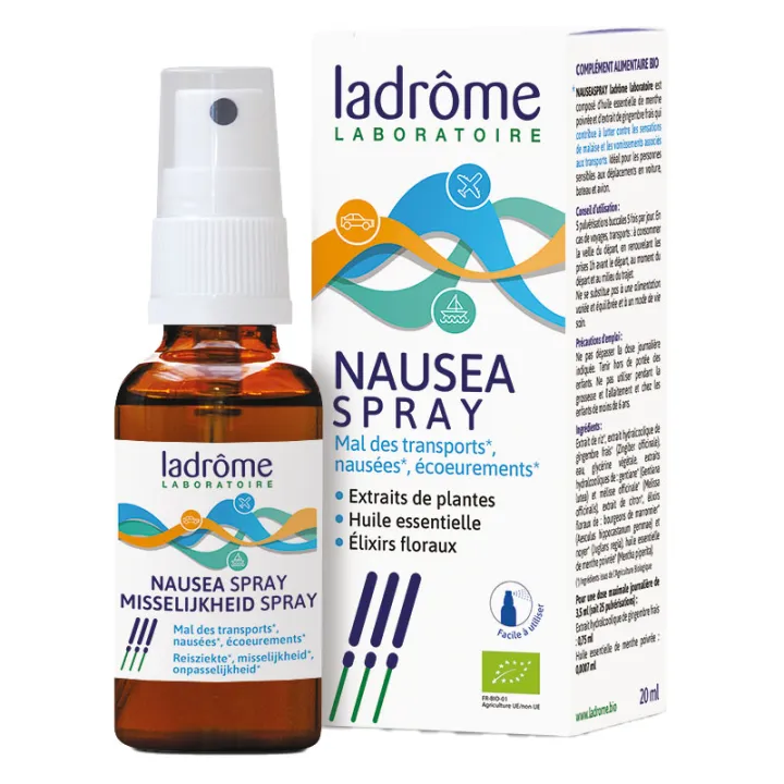 Ladrôme Nausea Spray Bio Mal des Transports 20 ml