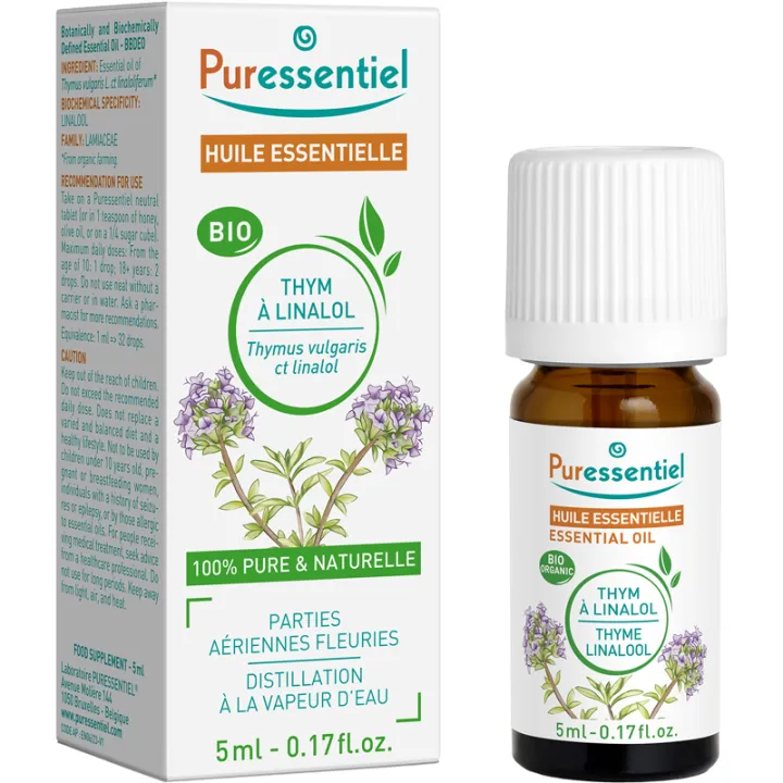 Huile essentielle Thym à linalol Bio 5 ml Puressentiel