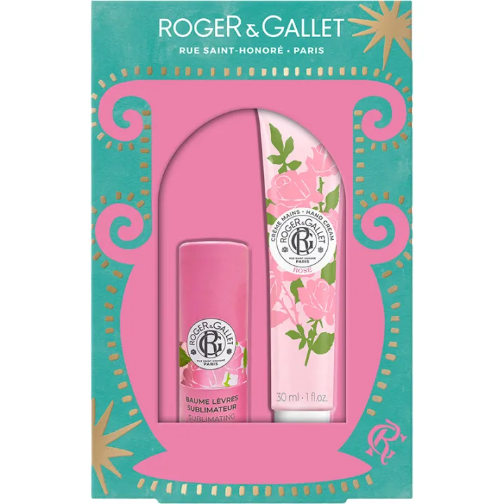 Roger&Gallet Coffret Baume Lèvres & Crème Mains Rose