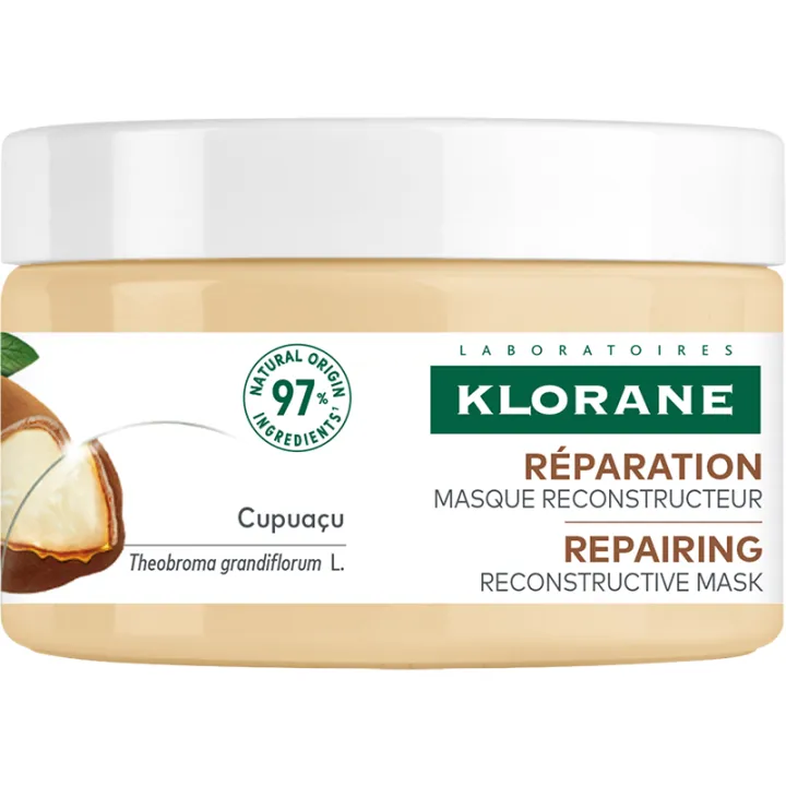Klorane Masque 3-en-1 Nutrition et Réparation Beurre de Cupuaçu Bio 250 ml