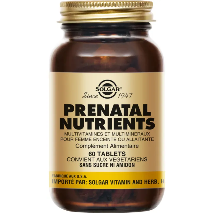 Solgar Prenatal Nutrients 60 comprimés