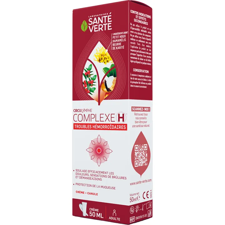 Circulymphe Complexe H crème 50 ml – Santé Verte