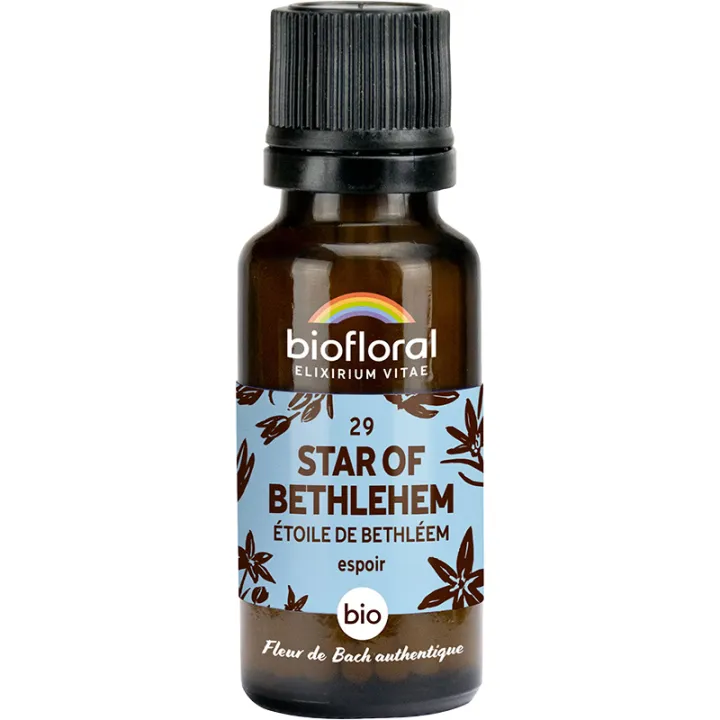 Fleur de Bach n°29 Star of Bethlehem bio en granules sans alcool 19,5 g – Biofloral