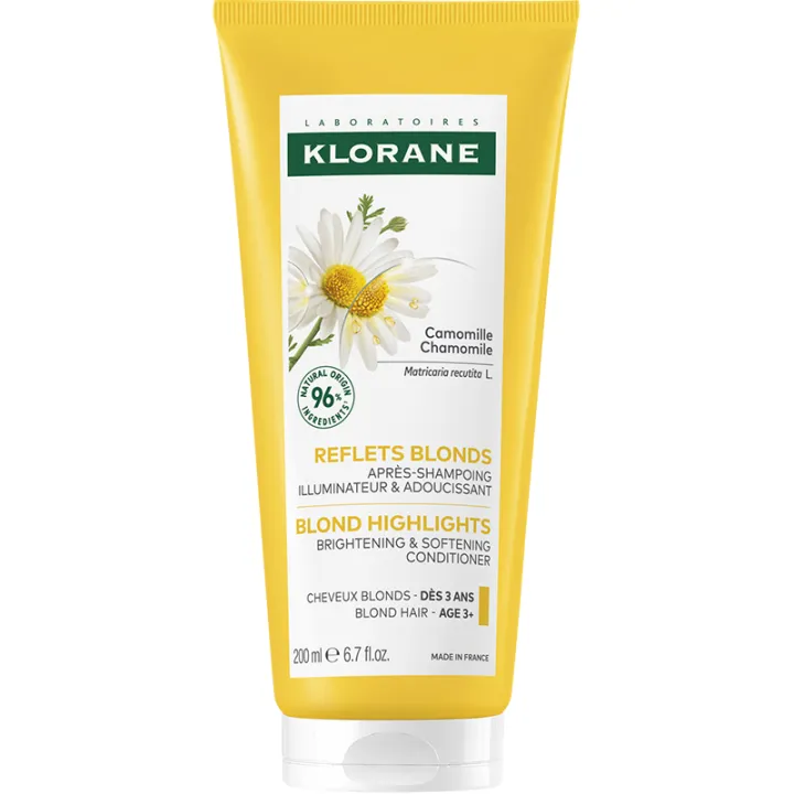 Klorane Reflets Blonds Après-Shampoing Illuminateur à la Camomille 200 ml