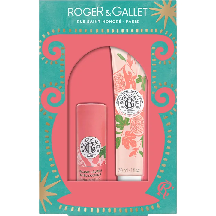 Roger&Gallet Coffret Baume Lèvres & Crème Mains Fleur de Figuier