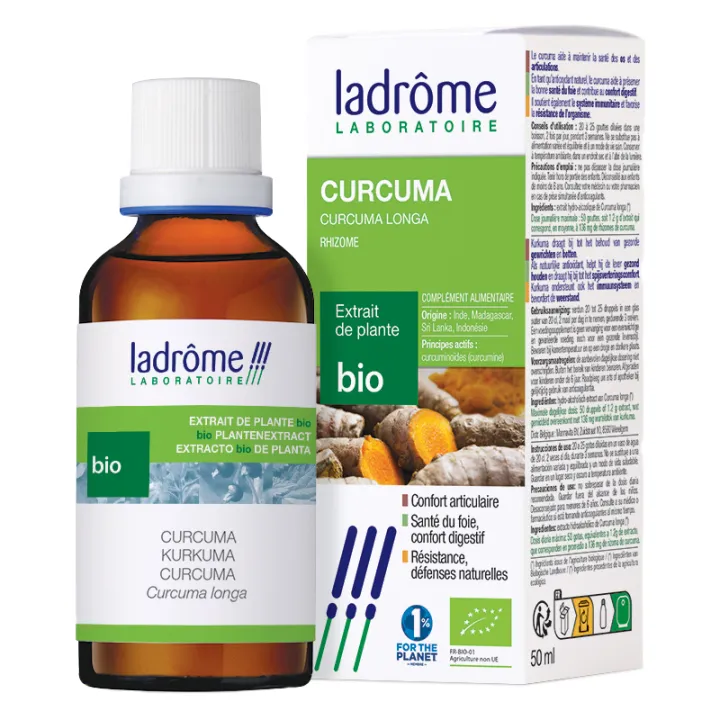 Ladrôme Extraits de Plante Bio Curcuma 50 ml
