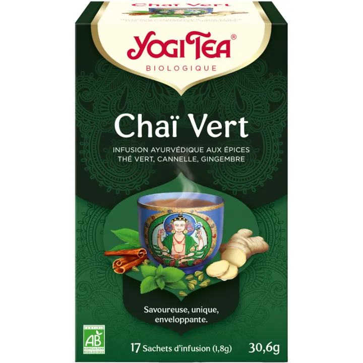 Yogi Tea Chaï Vert Infusion Bio 17 sachets