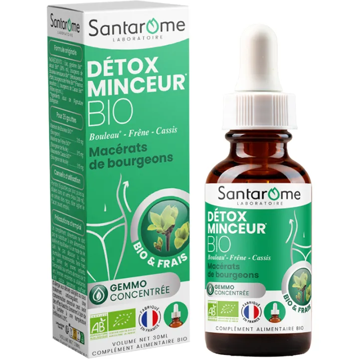Santarome Complexe de Bourgeons Bio Détox Minceur – 30 ml
