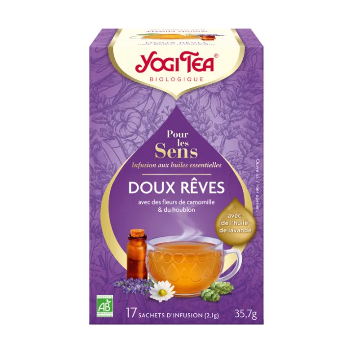 Yogi Tea Tisane Pour les Sens Doux Rêves BIO 17 sachets