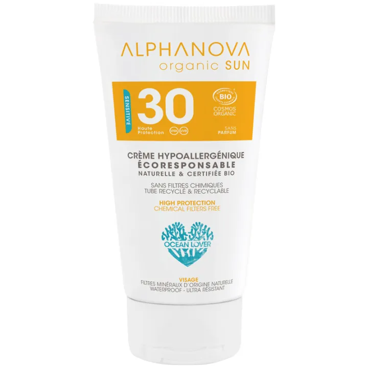 Alphanova Sun Bio Spf30 Crème Visage 50ml
