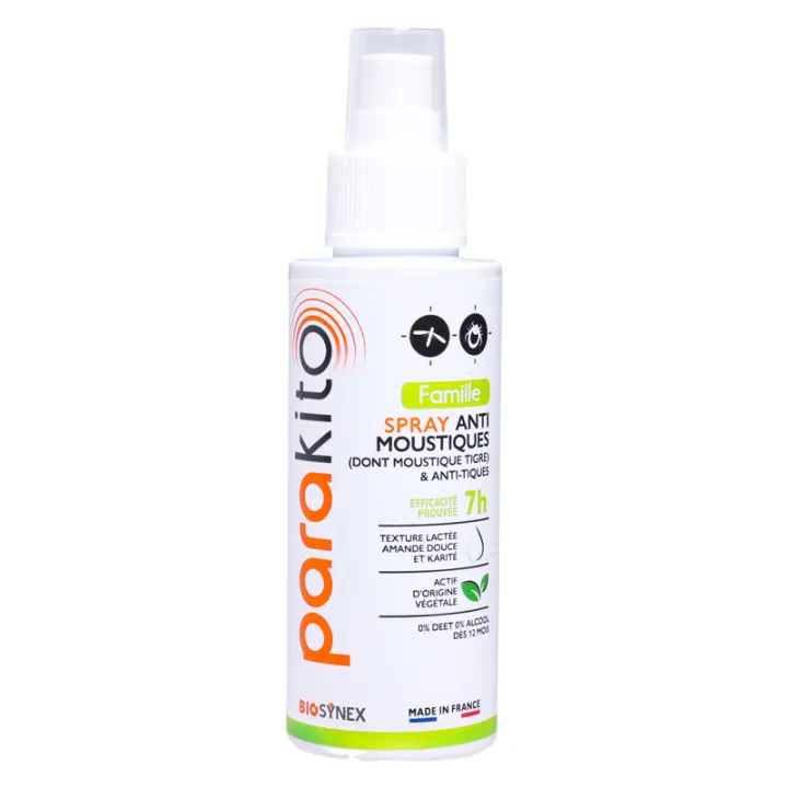 Biosynex Parakito Famille Spray Anti-Moustiques & Anti-Tiques 75 ml