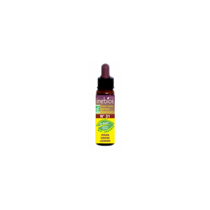 Inebios Fleur de Bach n°31 Vervain Verveine Bio 10 ml