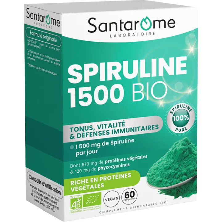 Santarome Spiruline Bio – 60 comprimés