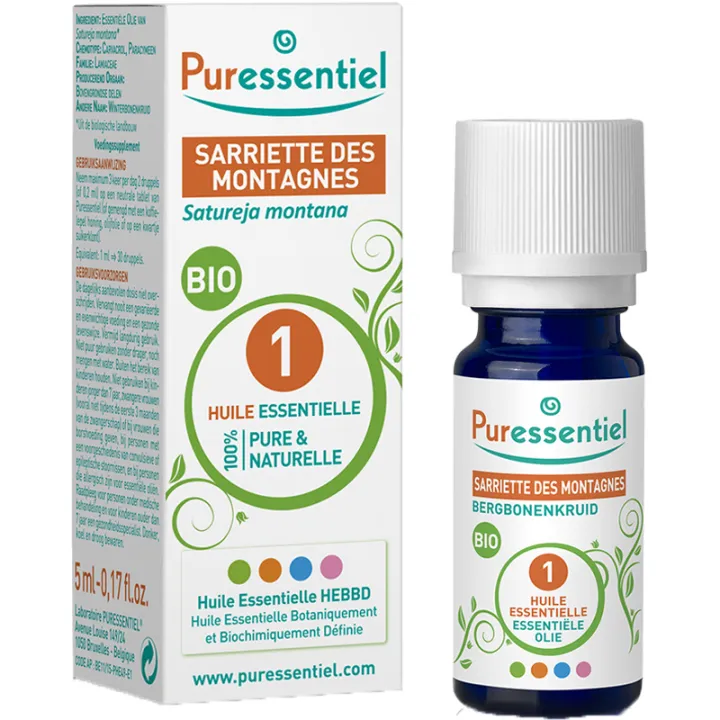 Huile essentielle Sarriette des montagnes Bio 5 ml Puressentiel