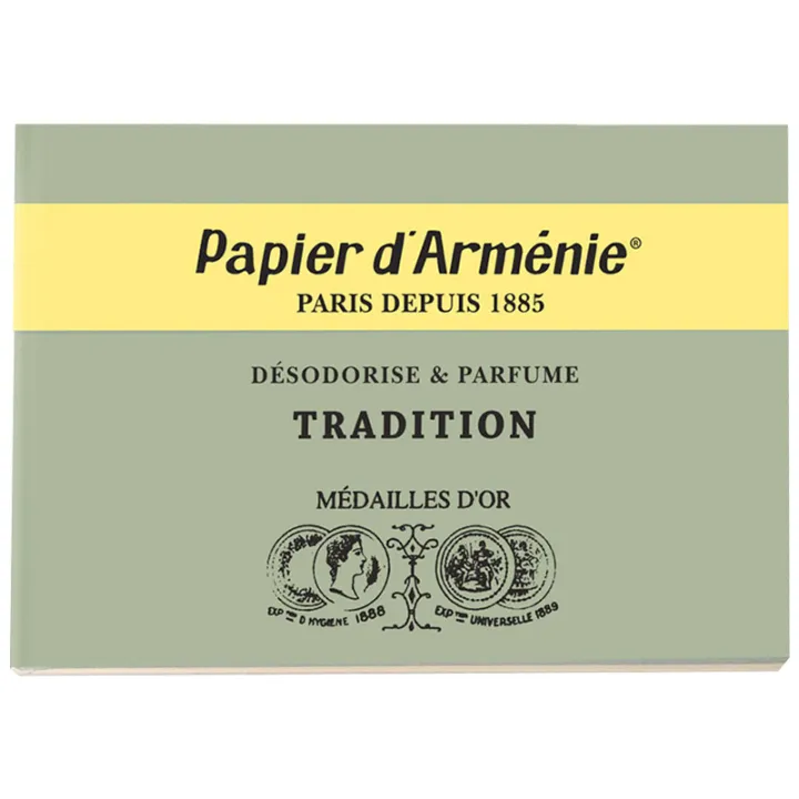 Papier d'Arménie Désodorise et Parfume 36 papiers à brûler Classiques
