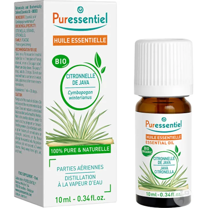 Huile essentielle Citronnelle de Java Bio 10 ml Puressentiel