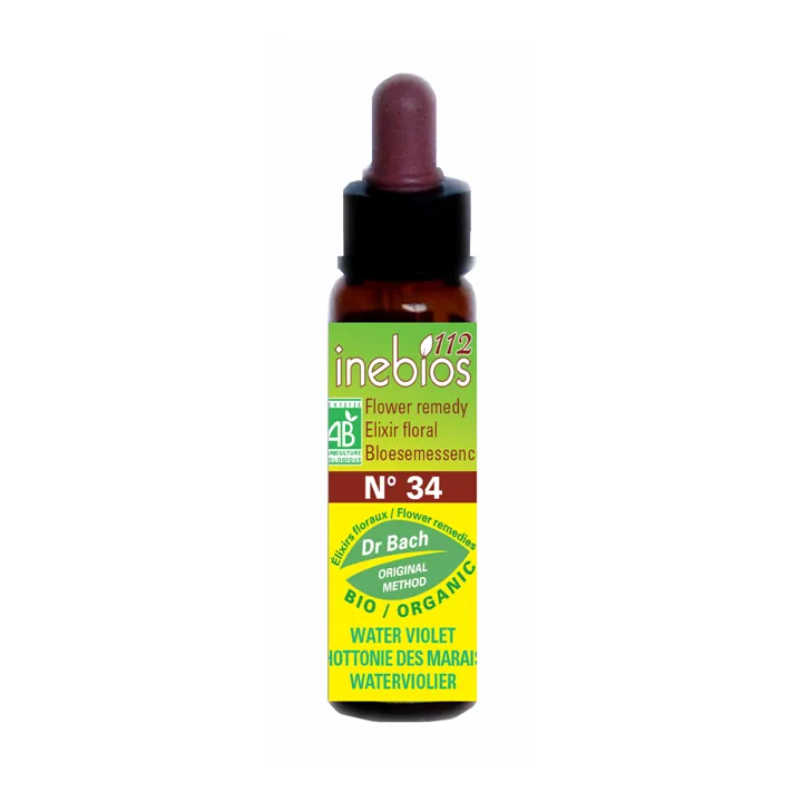 Inebios Fleur de Bach n°34 Water Violet Hottonie des Marais Bio 10 ml