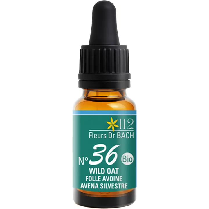 Inebios Fleur de Bach n°36 Wild Oat Folle Avoine Bio 10 ml