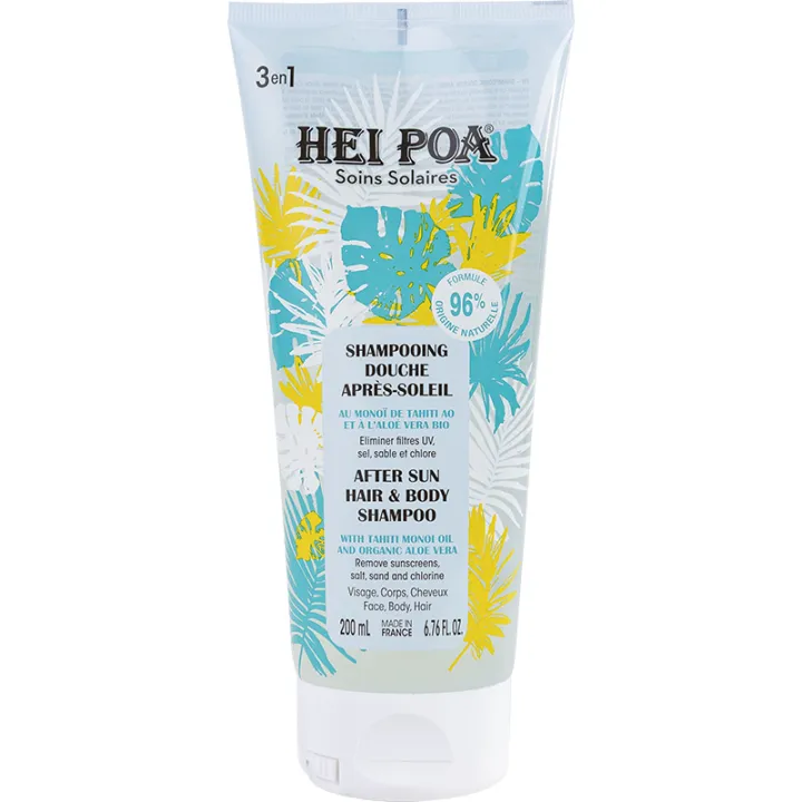 Hei Poa Shampooing Douche Après-Soleil Monoï de Tahiti 200 ml
