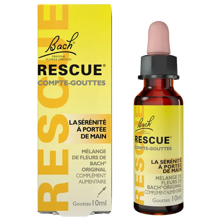 Rescue Jour Fleurs de Bach Original - Flacon compte-gouttes 10 ml