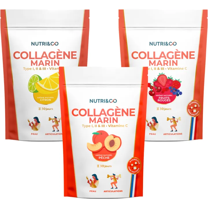 Nutri&Co Le Collagène Marin Fruits Rouges 180 g