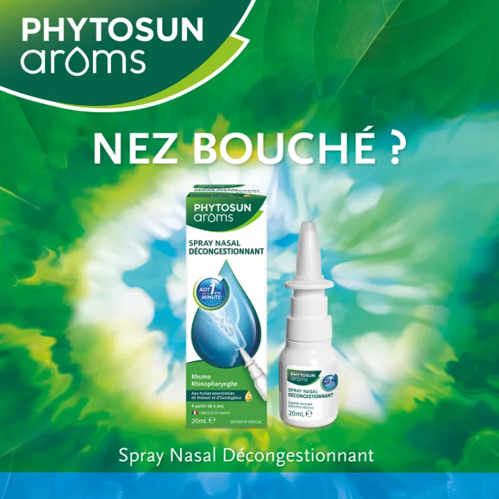 Spray nasal décongestionnant 20 ml – Phytosun Arôms