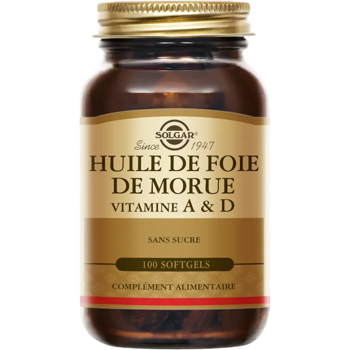Solgar Huile de foie de morue norvégienne 100 capsules
