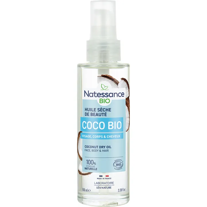 Natessance Huile Sèche de Beauté Coco Bio 100 ml