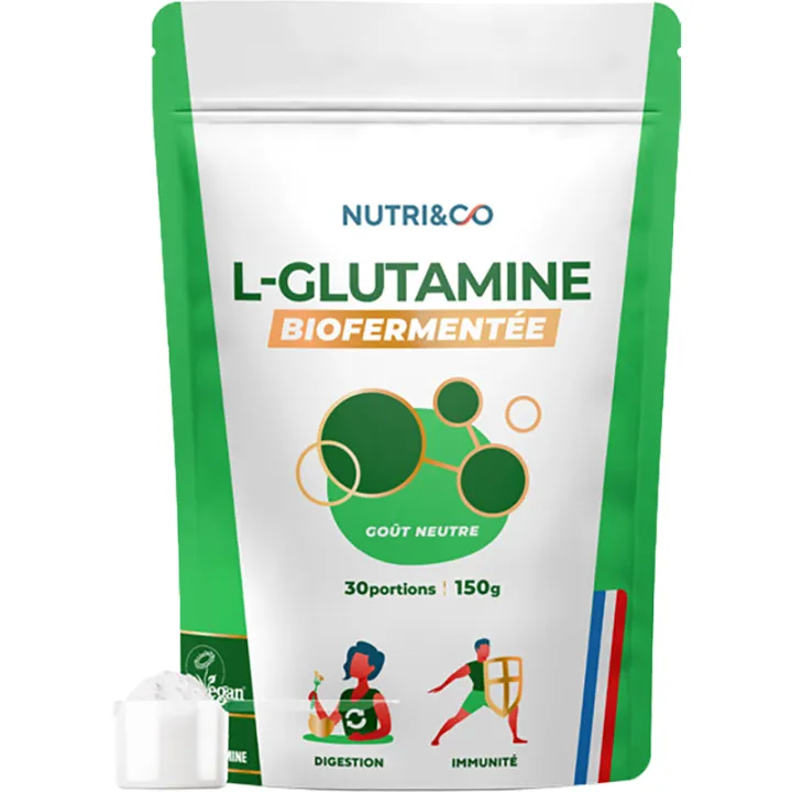 Nutri&Co L-Glutamine Biofermentée Kyowa Goût Neutre 150 g