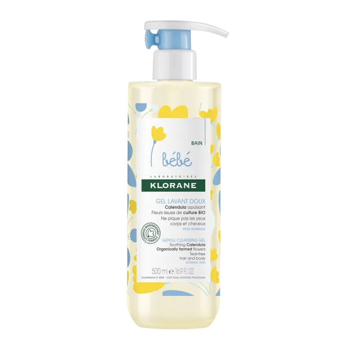KLORANE Bébé gel douceur corp et cheveux 500ML