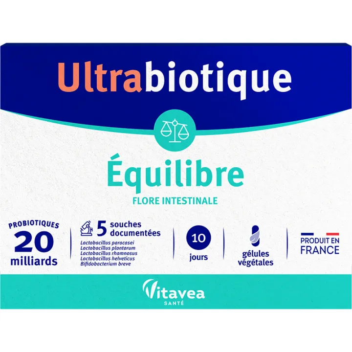 Vitavea Ultrabiotique Équilibre Flore Intestinale 10 gélules
